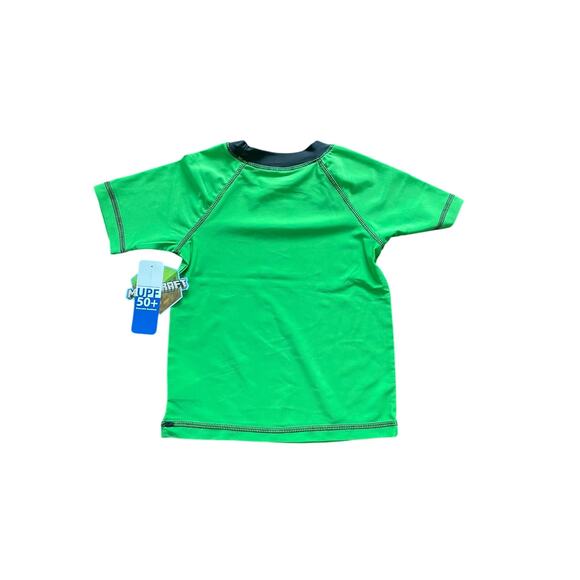 MINECRAFT, BOYS SWIM SHIRT, SIZE 4, GREEN, GRAPHICS - Picture 2 of 3